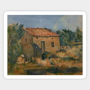 Abandoned House near Aix-en-Provence by Paul Cezanne Magnet